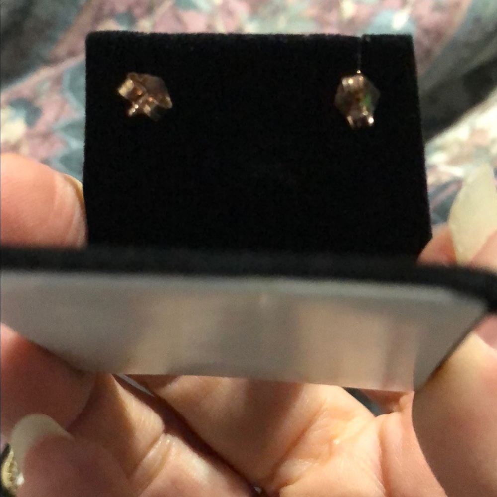 Bezel Set Real Sapphire Earrings🥳 - Picture 3 of 4